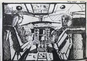 Dans le cockpit