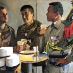 Camerone 2023 à la 13e DBLE, honneur et fidélité fraternité et diversité… » huile 120/81.