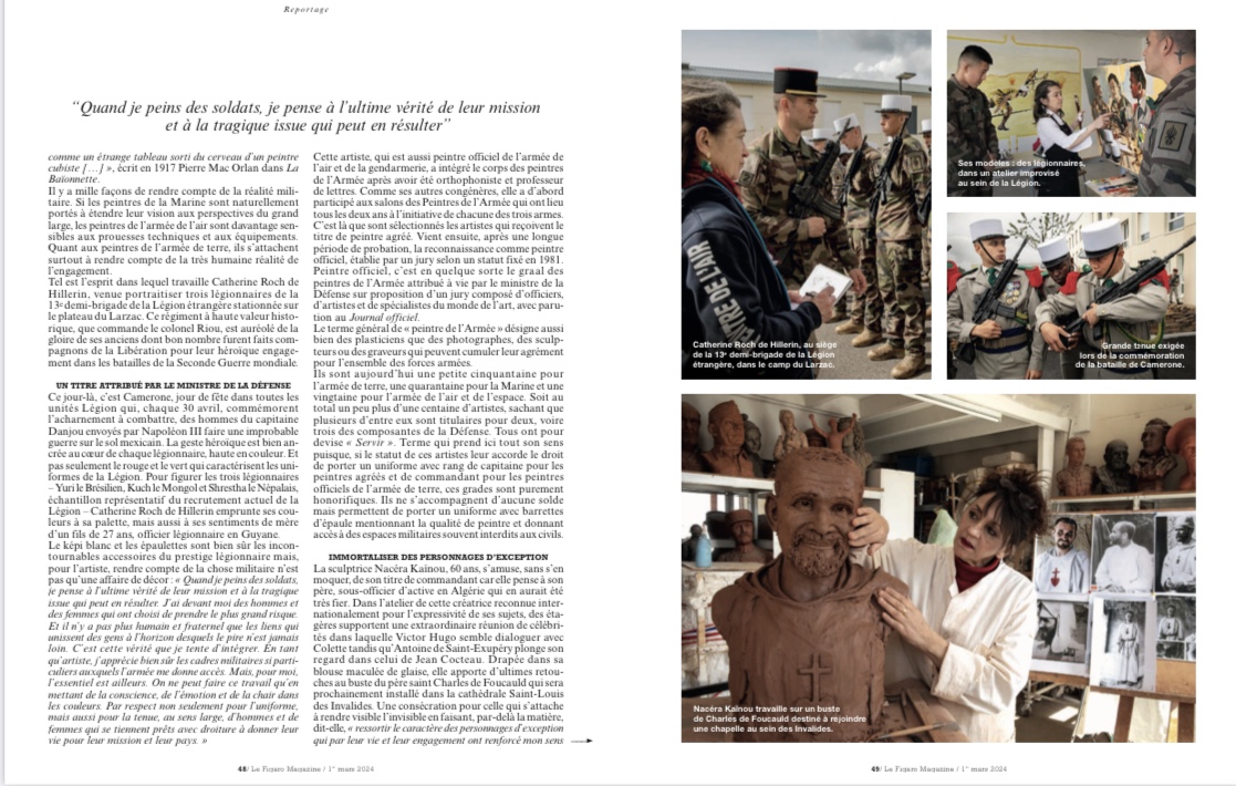 publication Figaro Magazine Au service des armées des armées » JMoïse Braitberg (texte) Serge Sibert (photos)