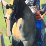 Là-bas. huile s/toile 90x30