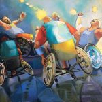 De l’ombre à la lumière" huile s/toile 81/60