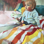 Lumière ou les marionnettes - huile sur toile - 61/50