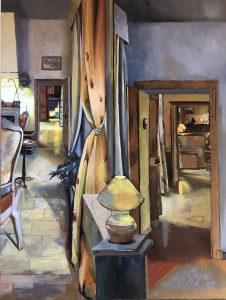 Mystère - huile sur bois 80x61
